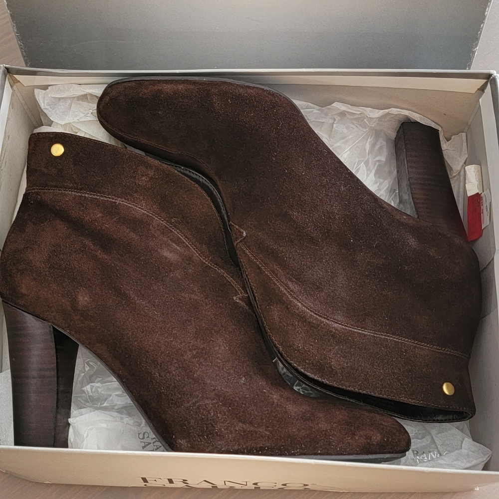 Franco Sarto Limber Boots Brown Suede 8 1/2
